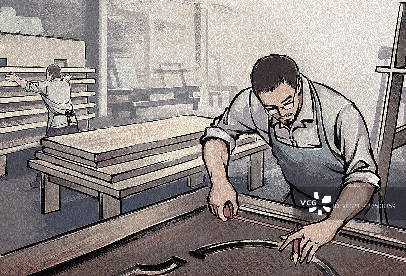 木工人图片素材