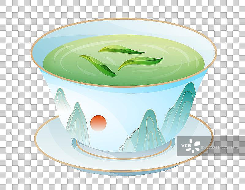 谷雨节气-茶文化-元素图片素材