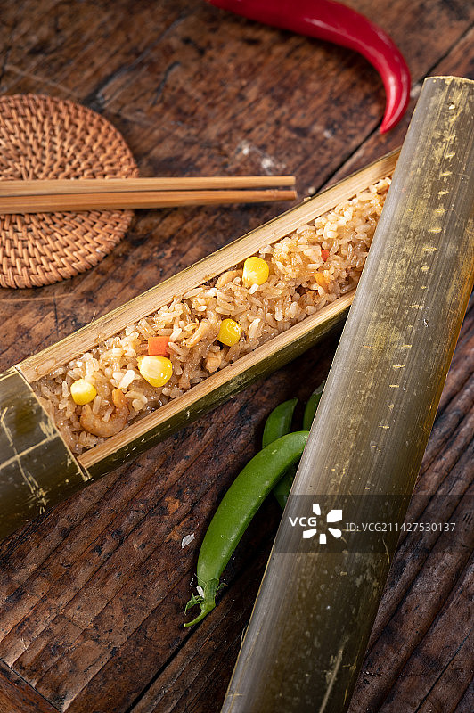 竹筒饭图片素材
