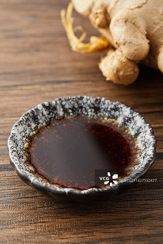 姜丝与醋图片素材