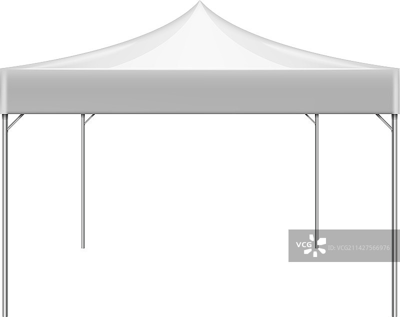 户外活动帐篷模型白色空白遮阳图片素材