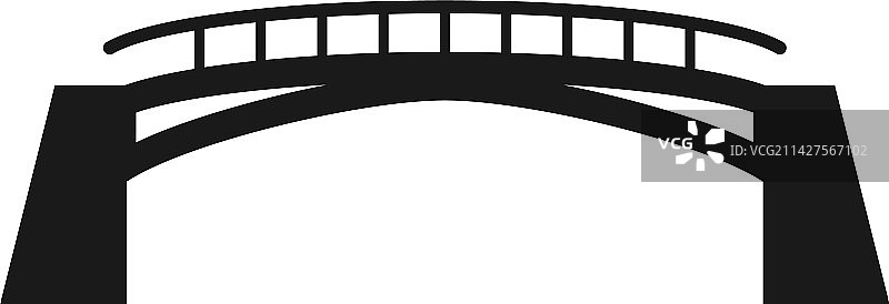 城市水利桥梁黑色图标图片素材