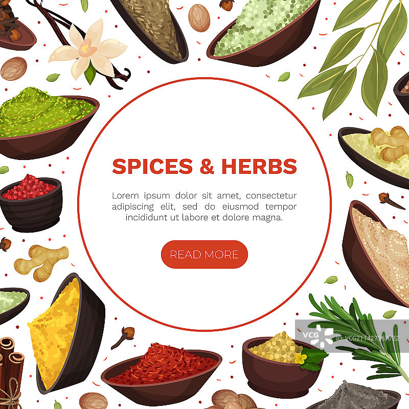 调味料和香料banner设计图片素材