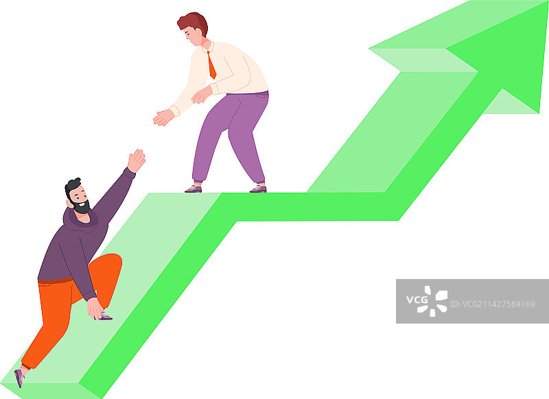 职业成长：携手攀登图片素材