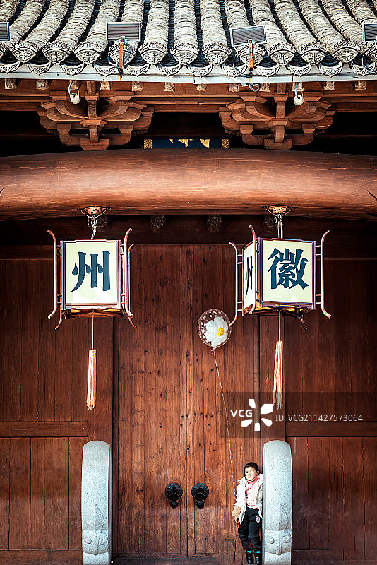 安徽歙县古城风景图片素材