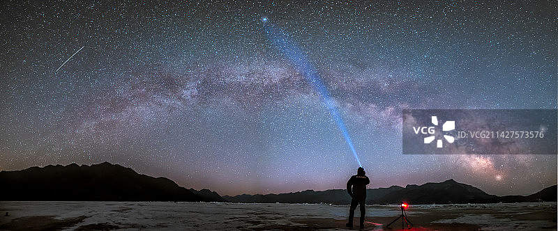 冬季银河自然风光图片素材