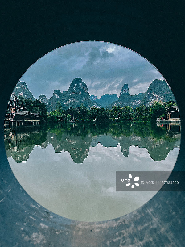 广西德天瀑布图片素材