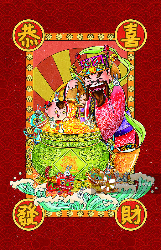 财神驾到图片素材