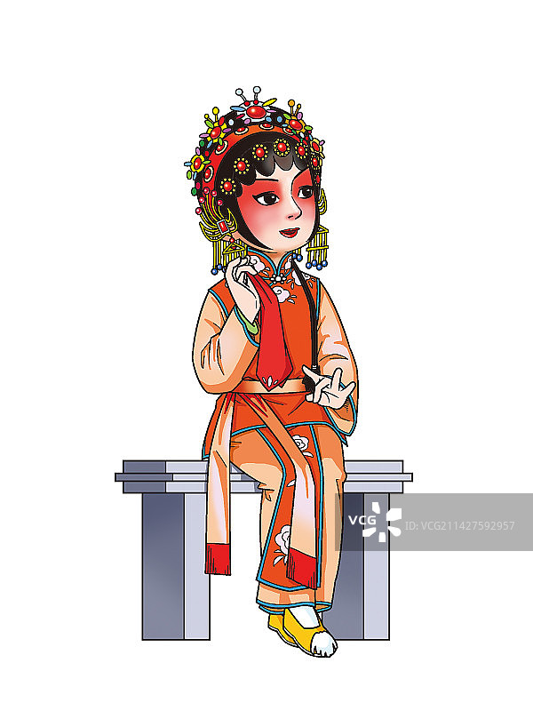 粤剧女图片素材