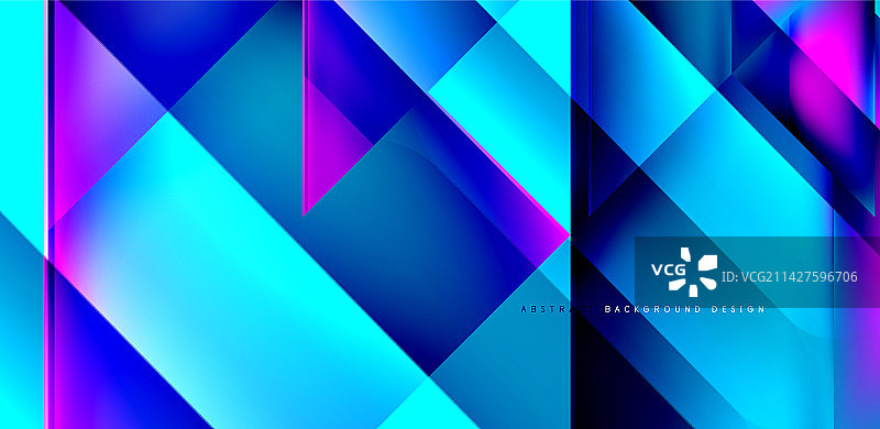 动态三角形设计与流体梯度颜色图片素材