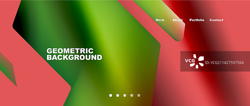 抽象几何的落地页创意图片素材