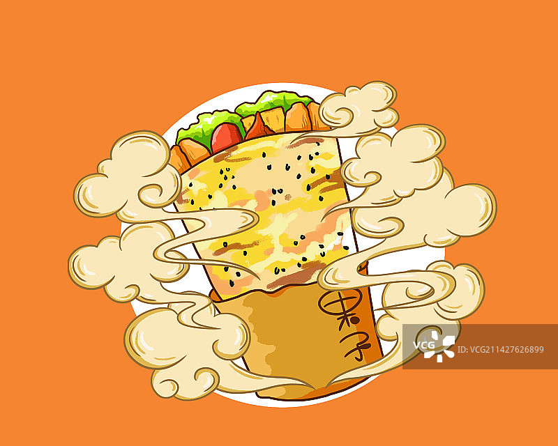 煎饼果子图片素材