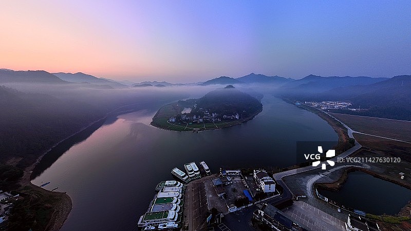 如诗如画的新安江图片素材