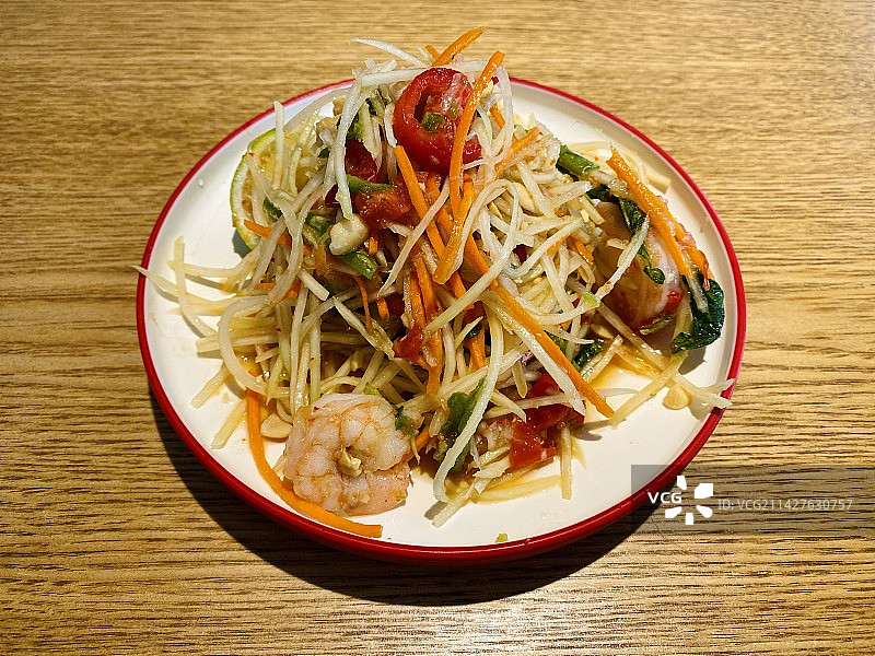 泰式青木瓜沙拉图片素材