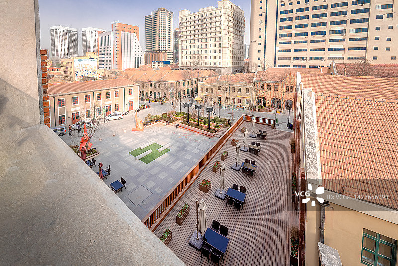 青岛大鲍岛广兴里全景图图片素材