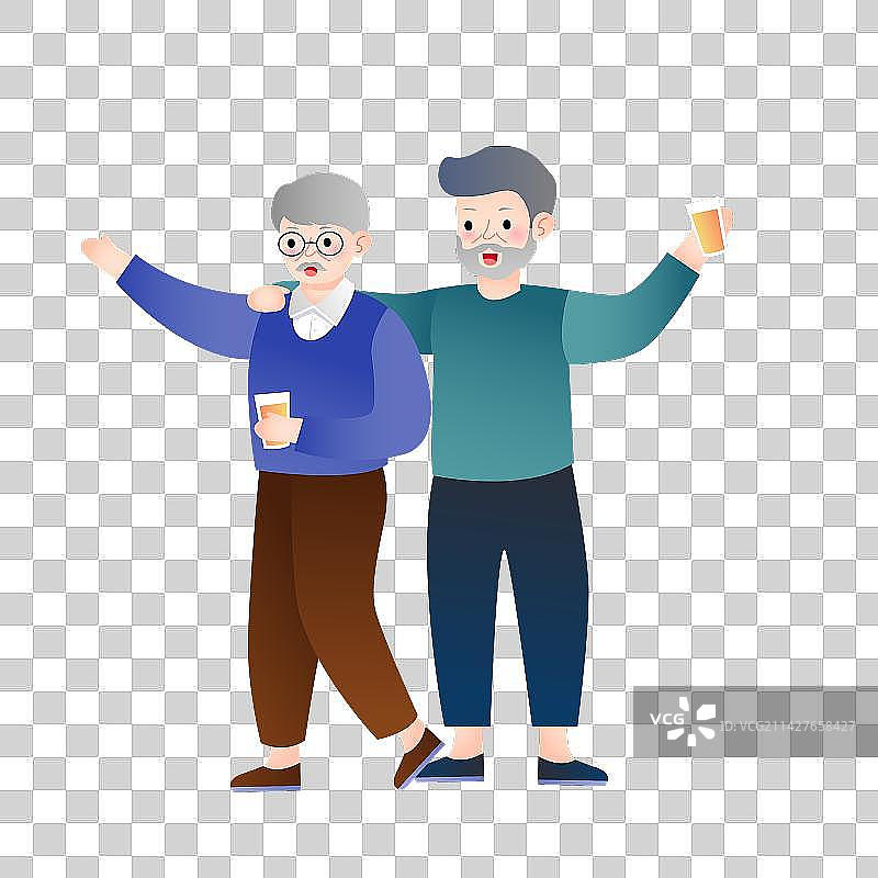 老年人退休后的生活状态图片素材