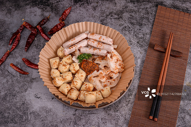 空气炸锅腌制食物图片素材