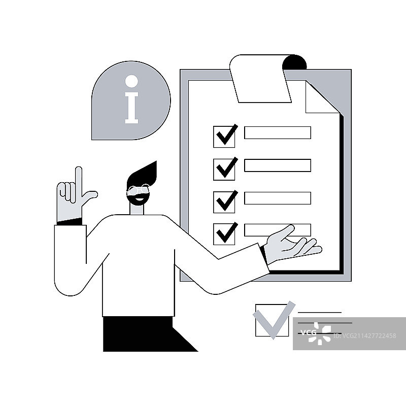 客户服务指南抽象概念图片素材