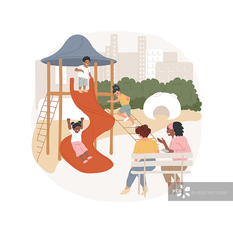公园游乐场卡通图片素材