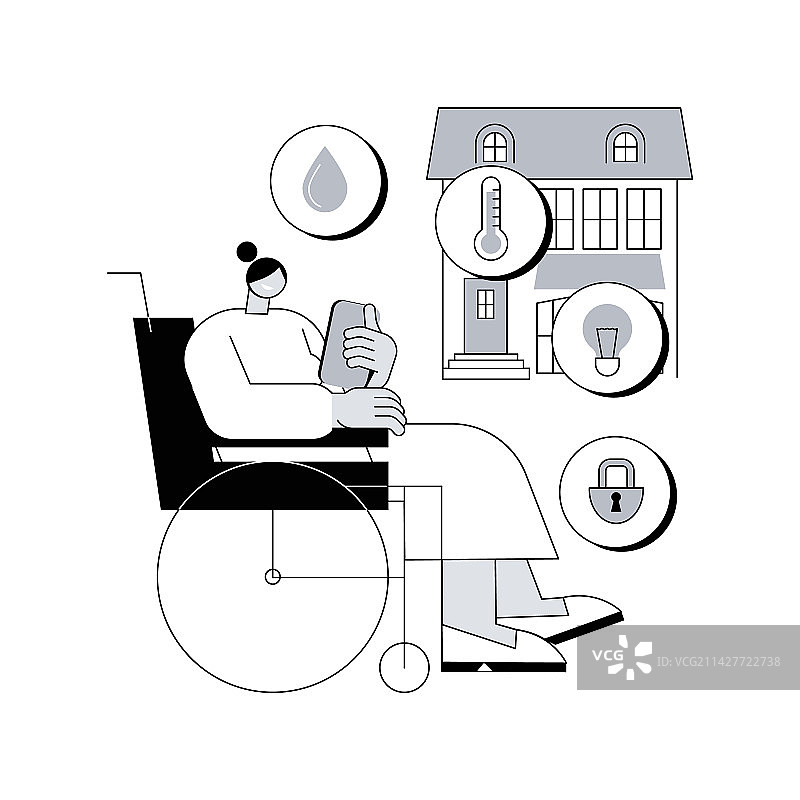 为残疾人士设计的智能科技图片素材