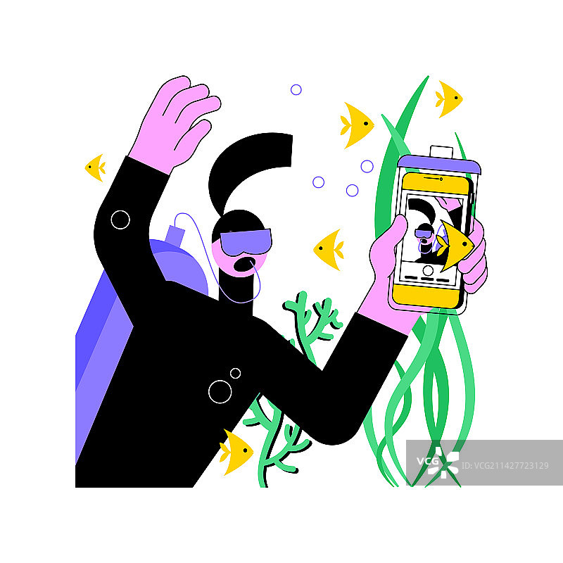 隔离卡通防水袋图片素材