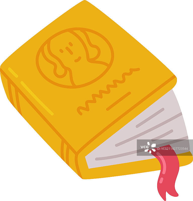 带书签的精装书与学校教育图片素材