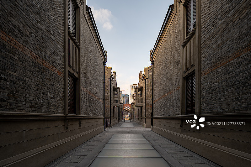 建筑摄影上海苏河湾万象天地图片素材