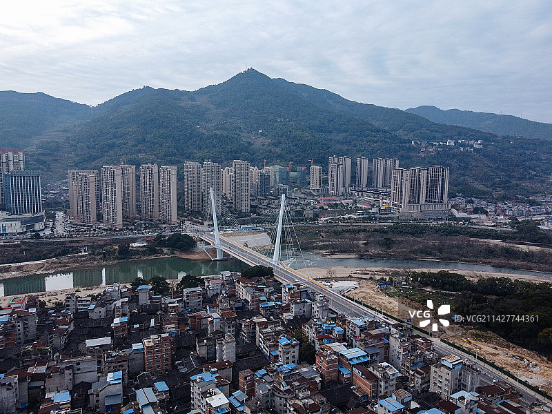 福安市 解放西路 广电大厦 富春公园 华兴大厦 春阳路 东百广场 富阳大桥图片素材