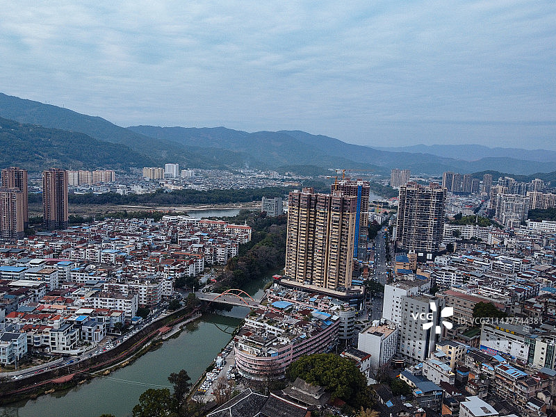 福安市 解放西路 广电大厦 富春公园 华兴大厦 春阳路 东百广场 富阳大桥图片素材