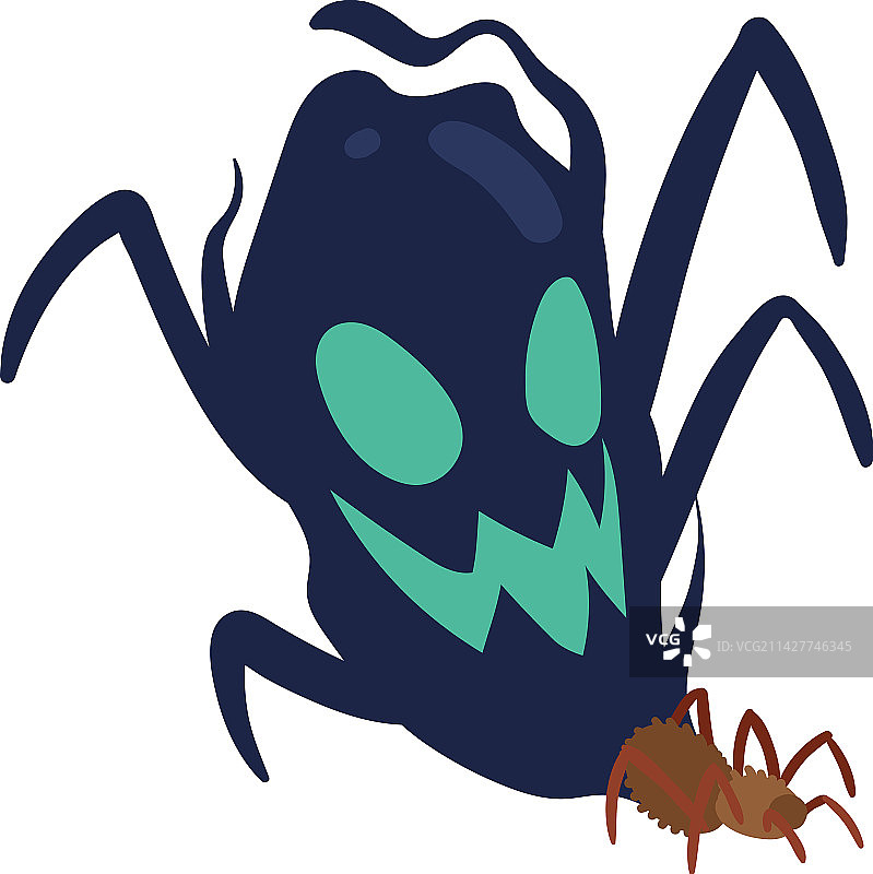 恐蜘蛛症生物幽灵图片素材