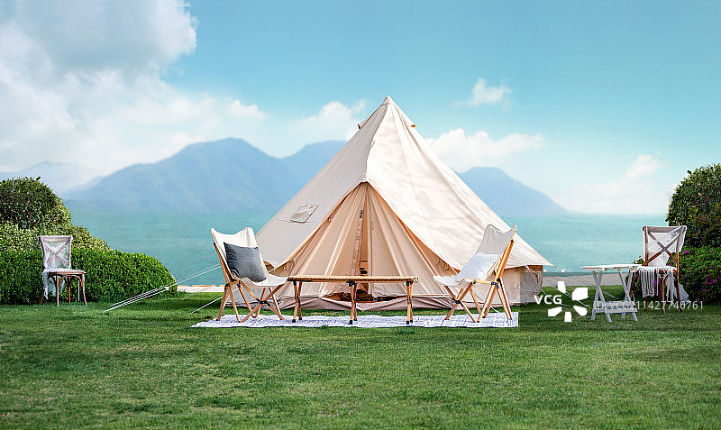 帐篷，无人，户外健康生活方式图片素材
