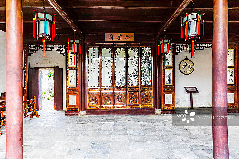 苏州园林，网师园，春季风光图片素材