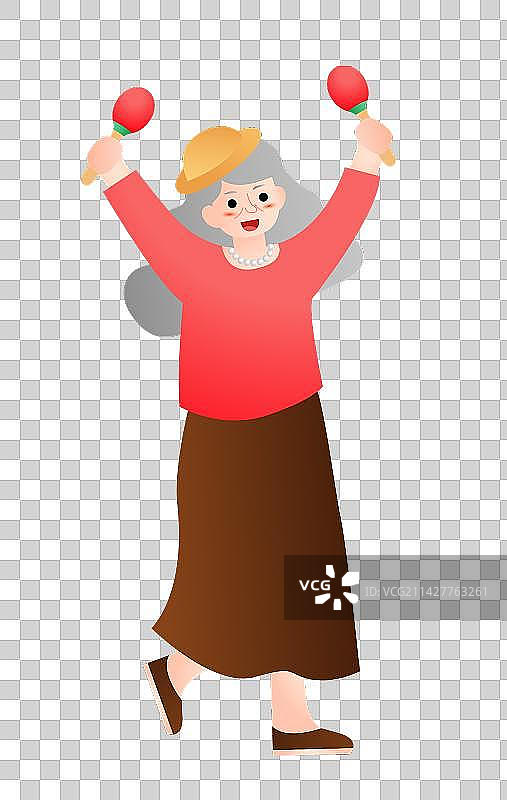 老年人的退休养老生活休闲舞蹈图片素材