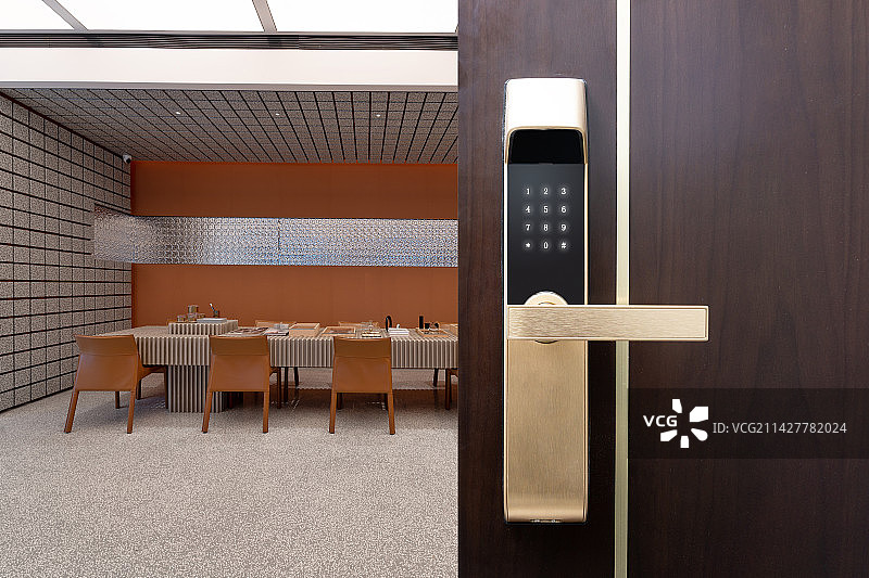 智慧家居指纹密码锁图片素材
