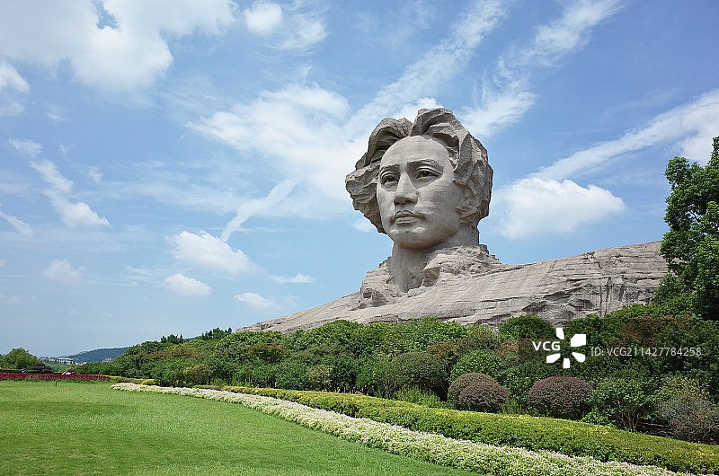 毛泽东雕塑图片素材