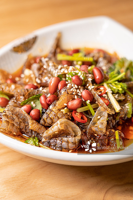 特色凉菜 凉拌鱼皮图片素材