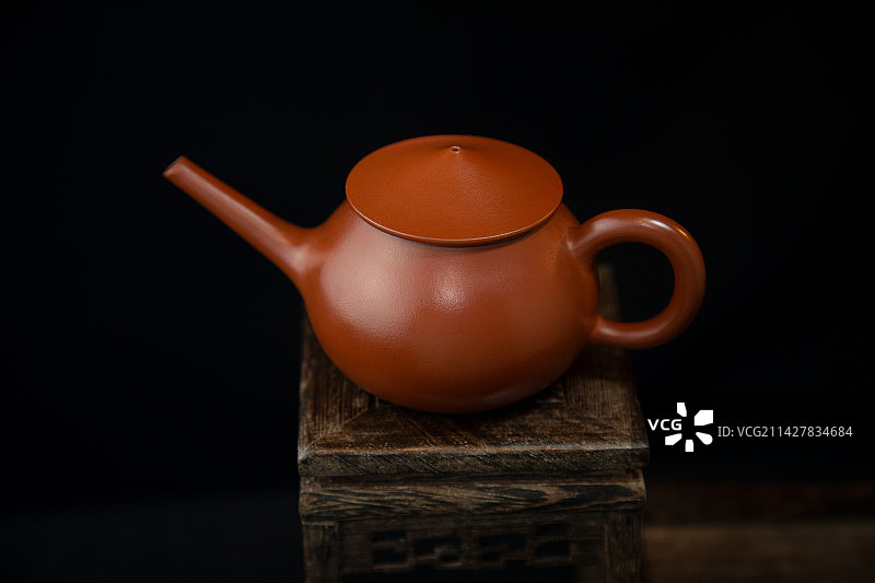 紫砂壶渔翁图片素材