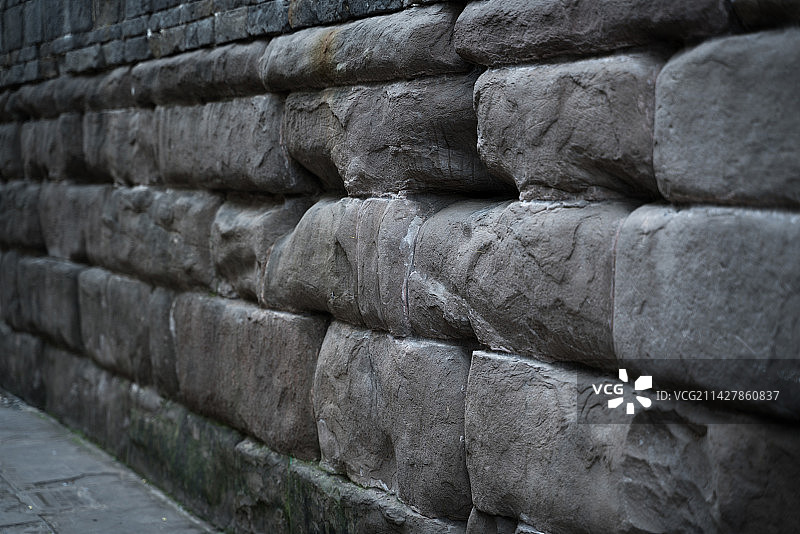 安居古城城墙图片素材