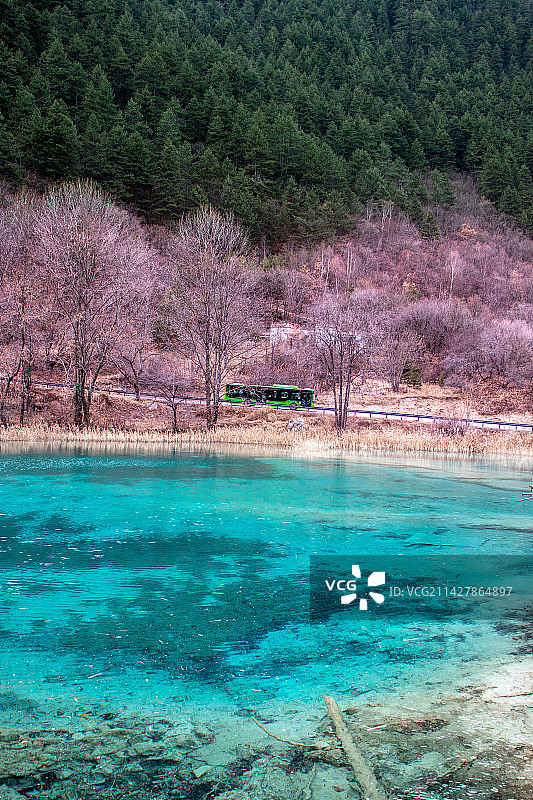 九寨沟双龙海图片素材