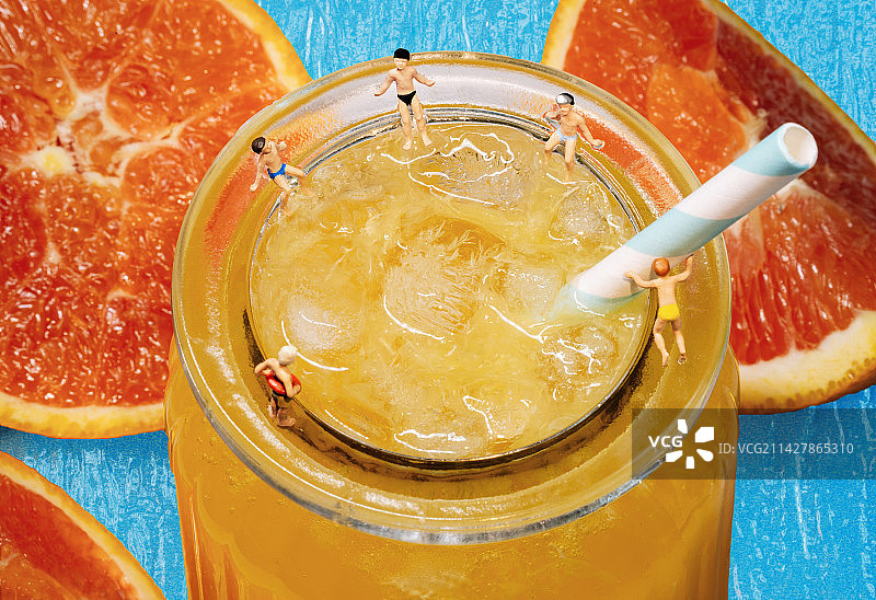 童年的味道夏日果汁饮料图片素材