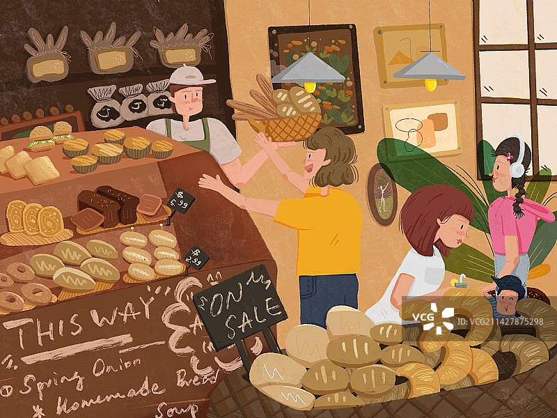 【原创系列插画】治愈书籍-偷影子的人图片素材