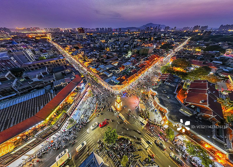 泉州西街夜色图片素材
