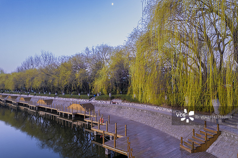 春天的日照银河公园图片素材