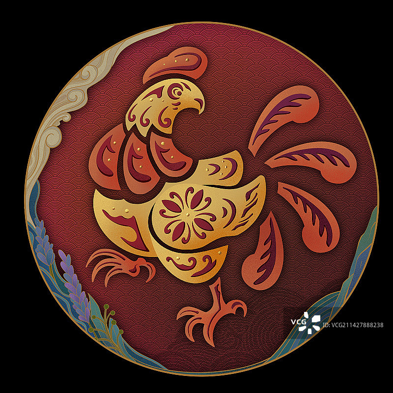 十二生肖系列【酉鸡】图片素材