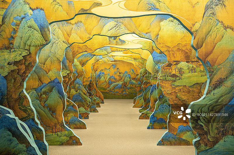 千里江山图图片素材