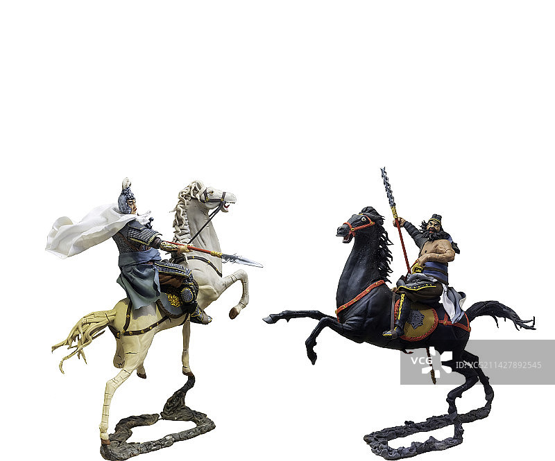 非物质文化遗产，面塑，三国人物五虎上将图片素材