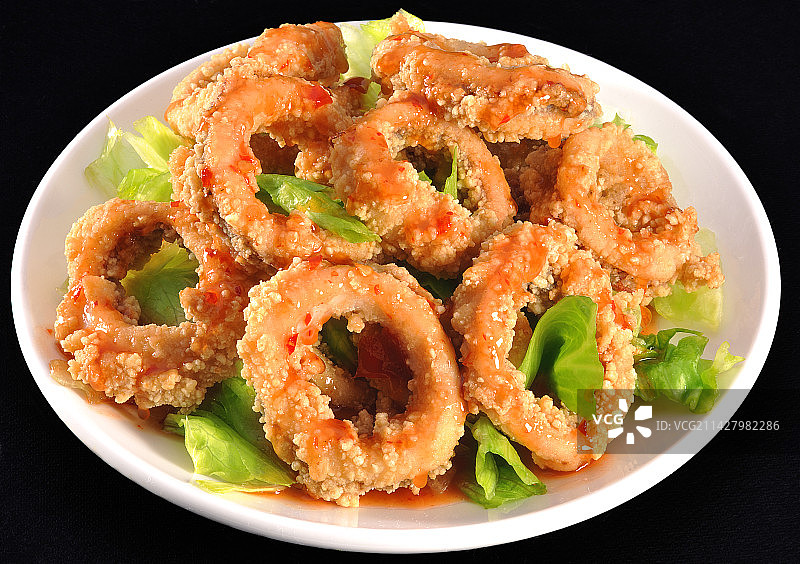 鱿鱼圈图片素材