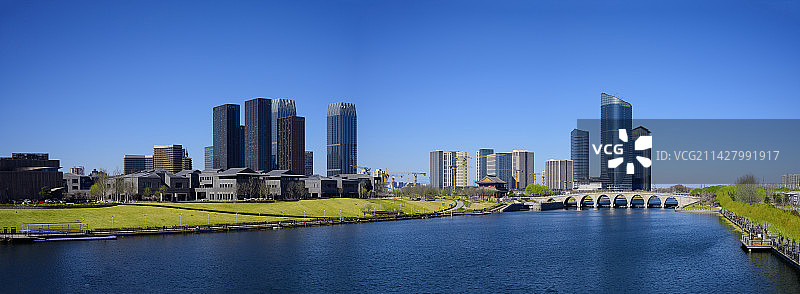 北京通州北关运河商务区图片素材