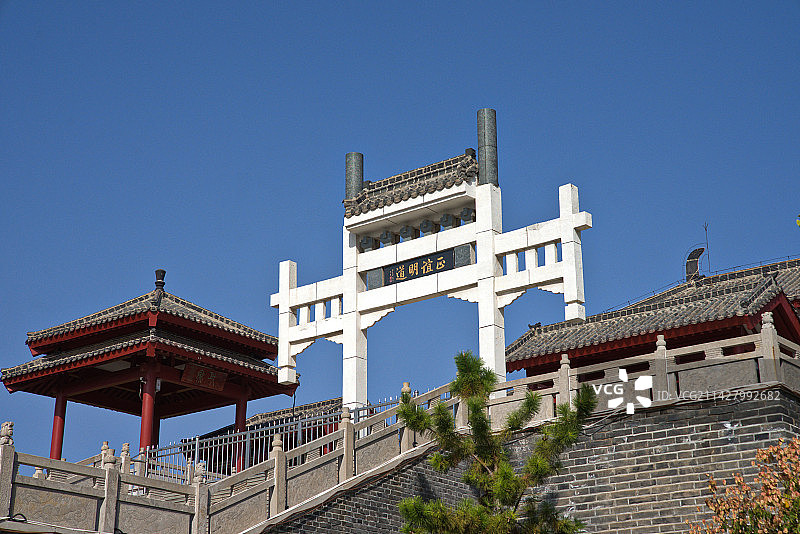 董子读书台图片素材