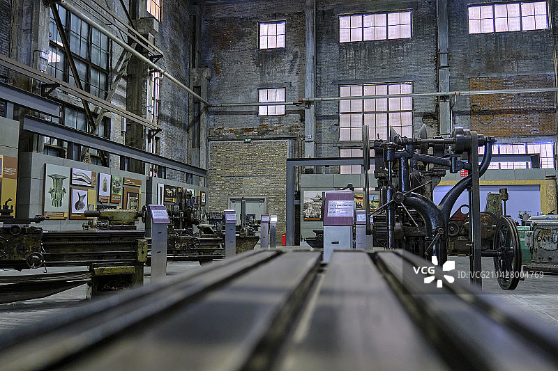沈阳中国工业博物馆工厂重型机器工业设备图片素材